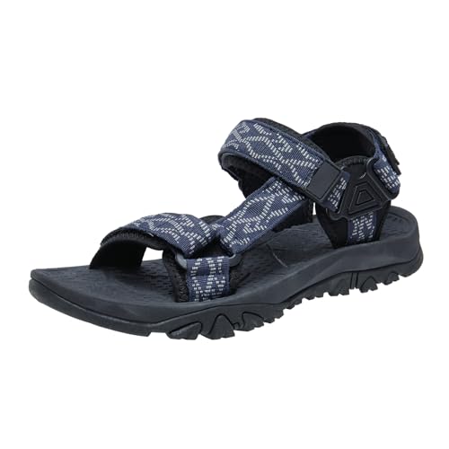 OutPro Herren-Sandalen Wandersport-Sandalen rutschfest bequem offener Zehenbereich lässige Strandsandalen,Blau 41 von OutPro