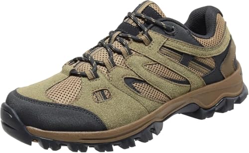 OutPro Wanderschuhe Herren, Trekkingschuhe Low-Top für Herren, Outdoor-Knöchelunterstützung, Atmungsaktive Hiking-Trails-Schuhe, Wander-Sneaker von OutPro