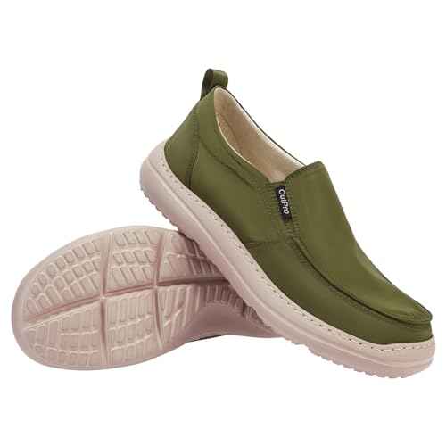 OutPro Mens Loafers Casual Slip on Shoes Soft Moccasin Fabric Shose Easy Wearing for Work, School, Travel, Party, Driving von OutPro
