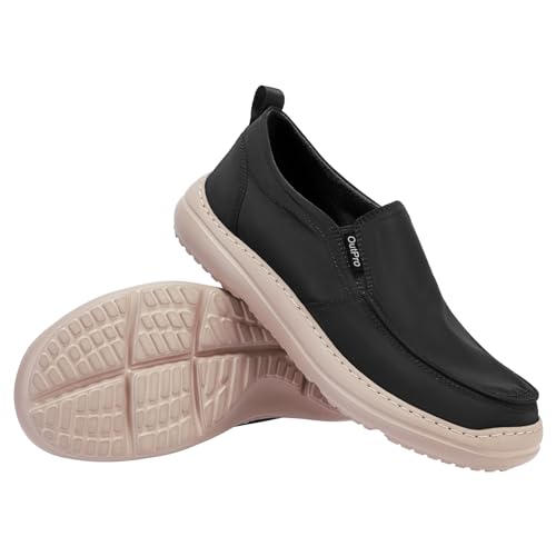OutPro Mens Loafers Casual Slip on Shoes Soft Moccasin Fabric Shose Easy Wearing for Work, School, Travel, Party, Driving von OutPro