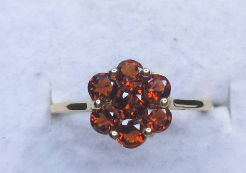 Ring - Cherry Citrin 1.260Ct. | Größe Erhältlich in 14K Gold Overlay Sterling Silber. Kostenloses Porto von OutTheBoxStudio