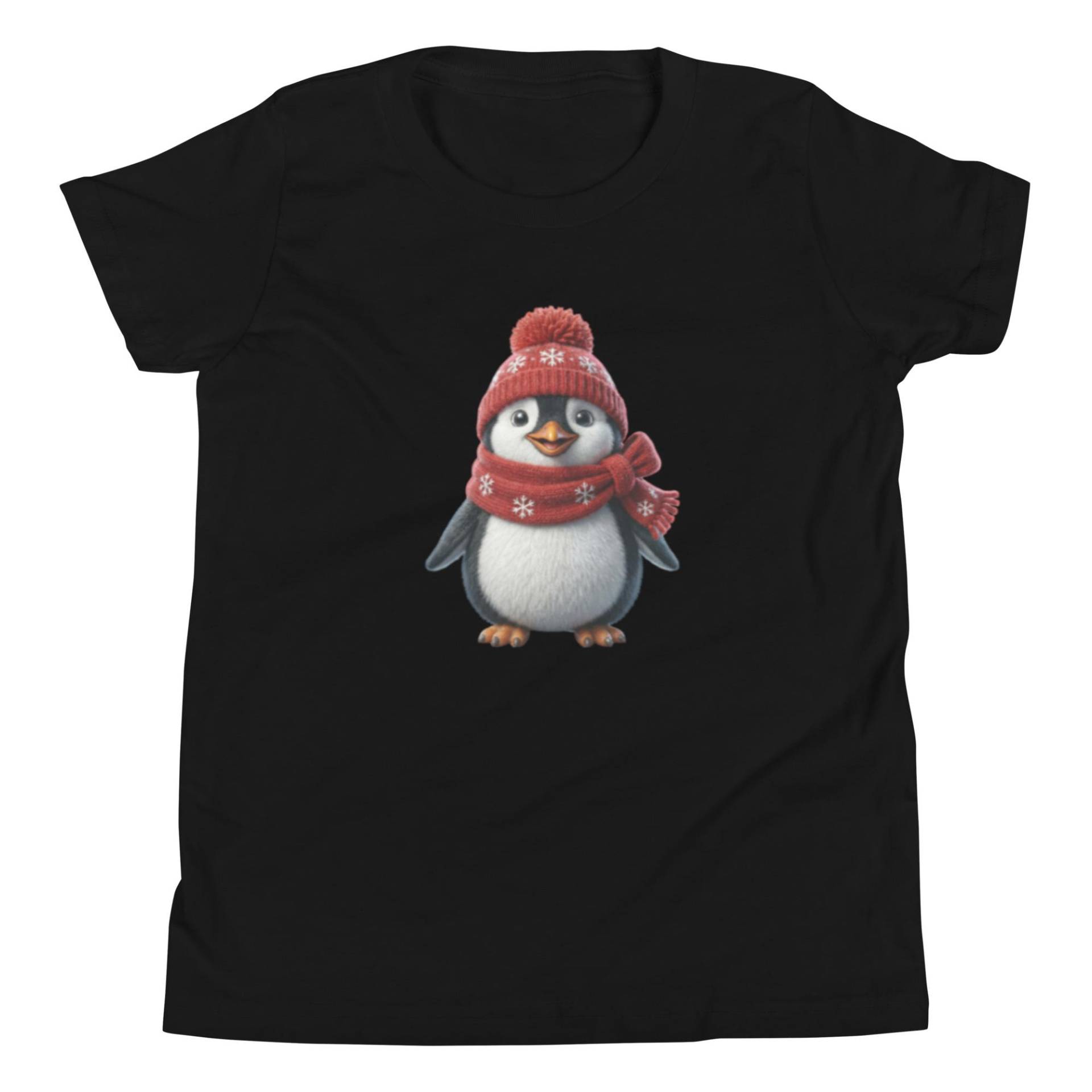 Pinguin Kinder T-Shirt - Lustiges Wintermotiv | Youth Shirt Weihnachtsgeschenk Für Jungen & Mädchen Bella + Canvas 3001Y von OutVibes