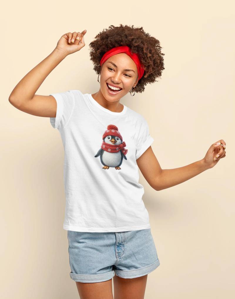 Pinguin Weihnachten T-Shirt Dtflex-Print - Lustiger Winter Outdoor Geschenk Unisex Shirt von OutVibes