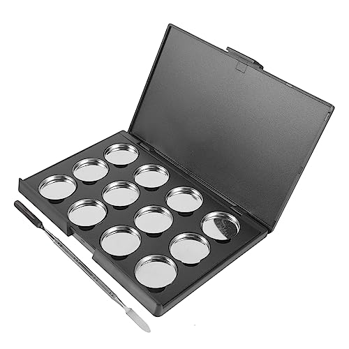 Outanaya 1 Satz Nagellack Schablonen Leere Lidschatten-etuis Containerpalette Bilden Karierte Kulturtasche Lidschattentablett Mit Pfanne Pigmenttablett Magnet Reisen Kosmetik Einstellen von Outanaya