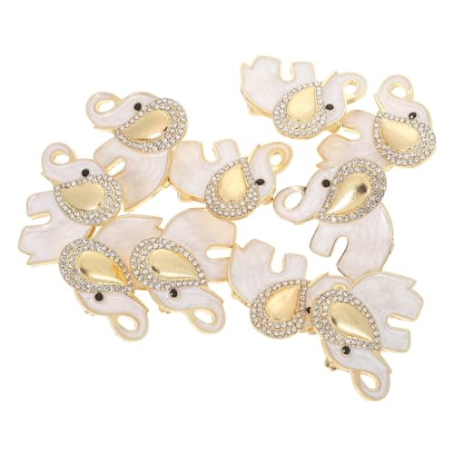 Outanaya 10 Stück Modische Broschen Damen Anstecknadeln mit Strasssteinen Stabile Metall Anstecker für Jacken Pullover Kleider Eleganter Tier Badge Schmuck für Party von Outanaya