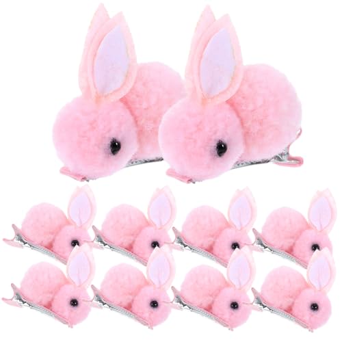 Outanaya 10 Stück Teiliges Hasen Haarspangen in Niedliche Bunny Haarklammern für Mädchen Farbige Pferdeschwanz Clips Langlebig und Fest Haltend für Ostern und Alltag von Outanaya