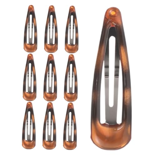 Outanaya 10 Stück Teiliges Kleine Haarklammern in Tropfenharz schildpattoptik Ergonomisch Geformt für Zartes Haar Sanfter Halt ohne Haarschäden Leicht und Kompakt für Damen und Mädchen von Outanaya