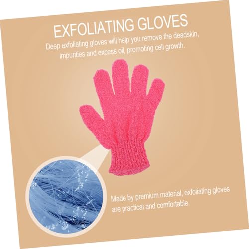 Outanaya 10 Stück Teiliges Peeling handschuh Nylon Tiefenreinigende Körper peeling handschuhe für Damen und Herren Bunte Duschhandschuhe zur Sanften Massage und Hautaktivierung von Outanaya