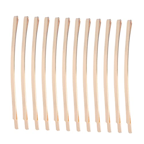 Outanaya 100 Stück Teiliges Metall Bobby Pins in Gold Einfache Flache Haarnadeln für Frauen und Mädchen Dekorative Haarklammern für Flechtfrisuren und Alltag Langlebige Haarschmuck von Outanaya