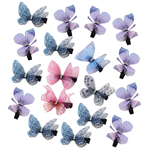 Outanaya 18 Stück Tüll Schmetterlings Haarspange Schmetterlinge Clips Für Haare Hochzeit Haarspange Dekorative Haarnadel Feen Haar Accessoires Feen Accessoires Für Frauen von Outanaya