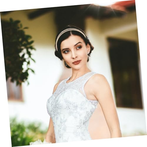 Outanaya 2 Stück Doppellagiges Strass Haarband Funkelndes Haarschmuck für Damen Elegante Tiara für Hochzeit und Besondere Anlässe Langlebig Modisch und Vielseitig Glitzernde Kopfbedeckung von Outanaya