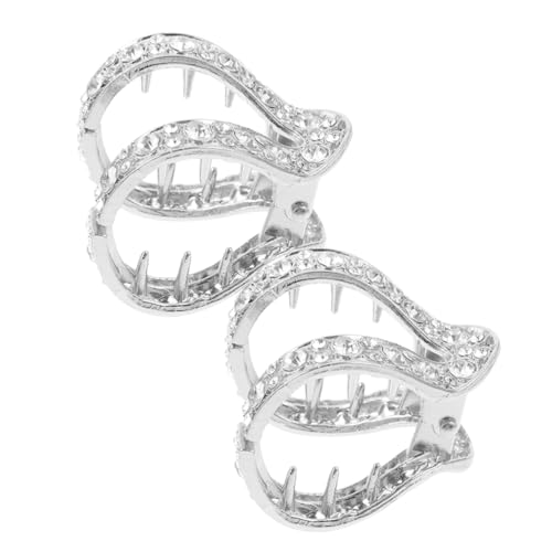 Outanaya 2 Stück Hochwertiger Haarklammern für Damen Förmige Haarkralle mit Kristall Design Starker Griff für Kurzen Nackenhaare für Stylischen Hohen Pferdeschwanz Leicht und Tragbar für Outanaya 2 Stück Hochwertiger Haarklammern für Damen Förmige Haarkralle mit Kristall Design Starker Griff für Kurzen Nackenhaare für Stylischen Hohen Pferdeschwanz Leicht und Tragbar für von Outanaya