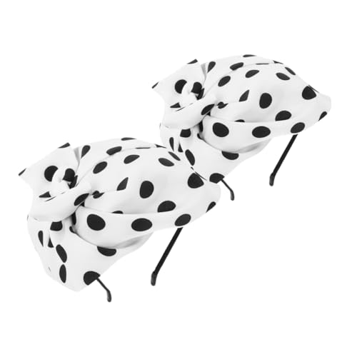 Outanaya 2stücke Fascinator Haarband Für Damen Vintage Beret Hutstil Mit Punkten Für Teeparty Hochzeit Cosplay Und Partyzubehör Weiß von Outanaya