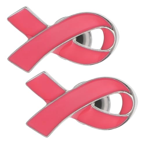 Outanaya 2 Stück Ribbon Brosche Brustkrebs bewusstseins broschen Modische Anstecknadeln für Damen Vielseitiges Accessoire für Kleidung und Soziale Anlässe von Outanaya