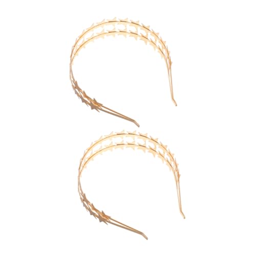 Outanaya 2stücke Doppel-layer Glitzer Stern Haarreif Für Braut Elegantes Haarschmuck Zubehör Für Hochzeiten Und Besondere Anlässe Vielseitiges Accessoire Für Mädchen Und Damen von Outanaya