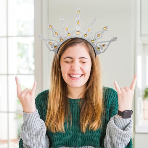 Outanaya 2 Stück Vintage Kristallkrone Haarreifen Damen Elegant Braut Tiara Headband für Hochzeit Junggesellinnenabschied und Festliche Party Accessoires von Outanaya