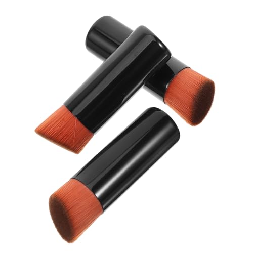 Outanaya 3 Stück Foundation Pinsel Make Up Mischpinsel Foundation Applikatorpinsel Reise Make Up Pinsel Kosmetik Applikatorpinsel Damen Make Up Pinsel Puderpinsel Damen Make Up von Outanaya