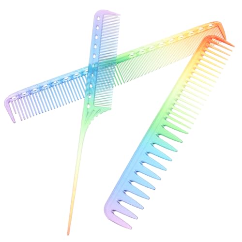 Outanaya 3 Stück Teiliges Ergonomisch Hitzebeständig Antistatisch Feinzahnig Flexibel für Damen und Herren Professionelles Styling und Schonende Haarbehandlung von Outanaya