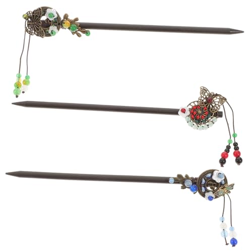 Outanaya 3 Stück Teiliges Ethnic Style Haarnadel Vintage Chinesischer Haarschmuck mit Klassischem Design Handgefertigt Geeignet für Lange Haare Damen Haarclip für Alltag und Festlichkeiten Outanaya 3 Stück Teiliges Ethnic Style Haarnadel Vintage Chinesischer Haarschmuck mit Klassischem Design Handgefertigt Geeignet für Lange Haare Damen Haarclip für Alltag und Festlichkeiten von Outanaya