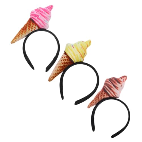 Outanaya 3stücke Teiliges Eiscreme Haarband Bequeme Und Elastische Stirnbänder Für Makeup Gesichtsreinigung Und Spa-anwendungen Für Mädchen Und Frauen Verschiedenen Farben von Outanaya