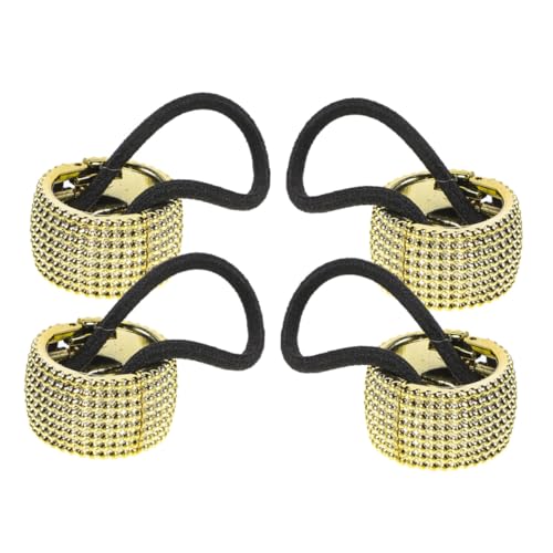 Outanaya 4 Stück Teiliges Pferdeschwanzhalter aus Langlebigem Kunststoff Modische Elastische Haargummis für Damen Geeignet für Feines und Dickes Haar Formstabil und Vielseitig für von Outanaya