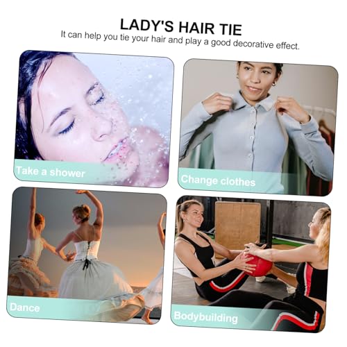 Outanaya 4 Stück Teiliges Superweiche Mikrofaser Haargummis Saugfähige Hair Scrunchies in Weiß und Elastische Haarring Haargummis für Frauen Bequemes Strapazierfähiges Haarband von Outanaya