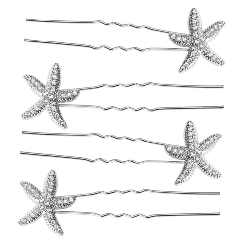 Outanaya 4stücke Seestern Haar Accessoires Stern-haarspange Meerjungfrau-haar-accessoires Silberne Haarspangen Hochzeits-kopfschmuck Für Frauen Haarnadeln Strand-zubehör Für Braut Outanaya 4stücke Seestern Haar Accessoires Stern-haarspange Meerjungfrau-haar-accessoires Silberne Haarspangen Hochzeits-kopfschmuck Für Frauen Haarnadeln Strand-zubehör Für Braut von Outanaya