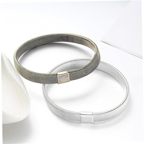 Outanaya 6 Stück Herren Armringe aus Elastische Ärmelhalter für Hemdsärmel Verstellbare Robuste Sleeve Garters in Schwarz Gold und Silber Oberarmbänder für Sicheren Sitz und Komfort von Outanaya