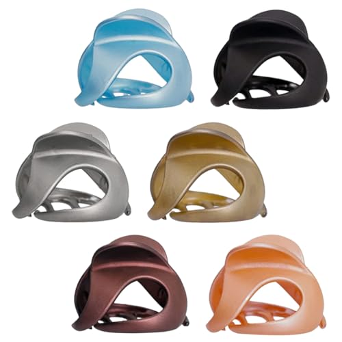 Outanaya 6 Stück Teiliges Rutschfeste Haarklammern für Frauen Robuste Ponytail Clips aus Langlebigem Material Glatte Bunte Haarspangen für Alltag Büro und Dusche Schonend zu Haar und von Outanaya