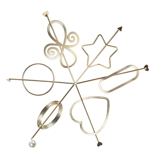 Outanaya 6 Stück Teiliges Vintage Metall Haarstäbe mit Perlen Langlebige Haarnadeln und Haarklammern Rutschfestes Design für Damen und Mädchen Geeignet für Dicken Haarhalt und Elegante von Outanaya