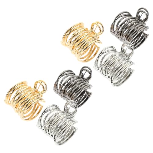 Outanaya 6 Stück Teiliges für Frauen Kleine Mittlere Krallenspangen in Gold Silber Schwarz Rutschfest Geeignet für Hohe und Langes Haar Eleganter Haarschmuck von Outanaya