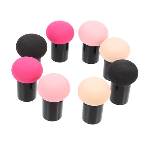 Outanaya 8 Stück Teiliges Pilzförmige Make Up Schwämme Puderquasten für Frauen Mädchen Trocken Nass Verwendbar Hautfreundlich Vielseitige Foundation Schwämme Tragbar und Einfach zu von Outanaya