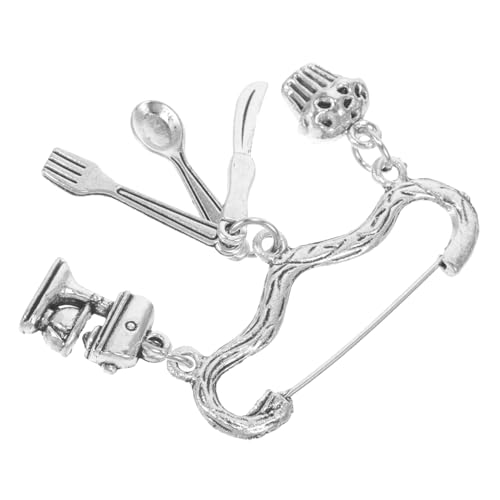 Outanaya Brosche aus Zinklegierung Dekorative Anstecknadel mit Backmotiv für Pin für Kleidung und Hüte Detailreiche Handwerkskunst von Outanaya