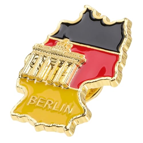 Outanaya Deutschland Flagge Brosche Anstecknadel Metall Pin für Damen Herren Patriotische Schmuckmode für Kleidung Rucksack Hut Accessoire zu Festen und Feiern von Outanaya