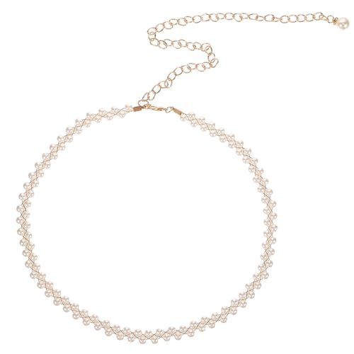 Outanaya Doppelte Perlen Taillenkette für Damen Handgefertigter Perlengürtel für Kleider Dekorative Bauchkette für Hochzeiten Partys und Festliche Anlässe Weißer Schmuckgürtel mit Feiner Outanaya Doppelte Perlen Taillenkette für Damen Handgefertigter Perlengürtel für Kleider Dekorative Bauchkette für Hochzeiten Partys und Festliche Anlässe Weißer Schmuckgürtel mit Feiner von Outanaya