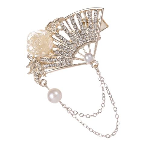 Outanaya Metallic Fan-shaped Hair Clip Mit Traditionellen Quasten Chinesische Haaraccessoire Für Hochzeiten Partys Und Hanfu-stile Für Damen Und Mädchen von Outanaya
