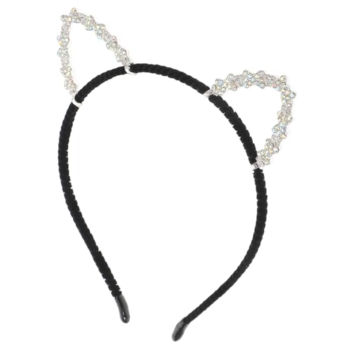 Outanaya Glitzerndes Katzenohren Stirnband aus Legierung mit Strass Leichter und Bequemer Haarschmuck für Frauen Mädchen für Partys Cosplay und Festliche Anlässe von Outanaya