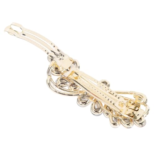 Outanaya Großer Damen Haarklammer Strasssteine Elegant Feder Haarspange Für Dickes Und Dünnes Haar Viel Volumen Leicht Und Rutschfest Vielseitiger Haarschmuck Für Frauen Und Mädchen von Outanaya