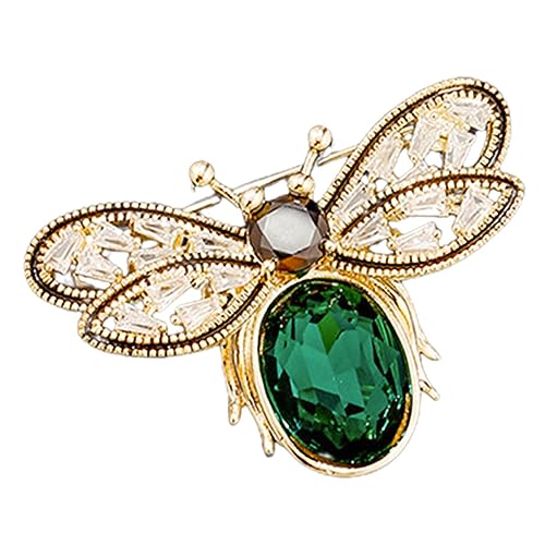 Outanaya Grüne Bienenbrosche Anstecknadel Kompakte Leichte Hut und Reverspin für Damen Vielseitiges Modeaccessoire zur Kleidung Dekoration Praktisch und Stilvoll von Outanaya