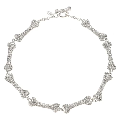 Outanaya Halloween Kropfband Strasskette Knochenform Clavicle Chain Damen Schmuck Outanaya Halloween Kropfband Strasskette Knochenform Clavicle Chain Damen Schmuck von Outanaya
