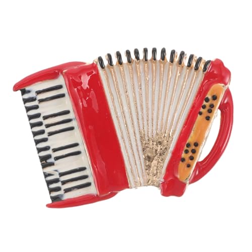 Outanaya Handgefertigte Handzuginstrument Anstecknadel Legierung Musikmotiv Brosche Für Anzug Mantel Und Schal Stilvolles Accessoire Für Herren Und Damen von Outanaya