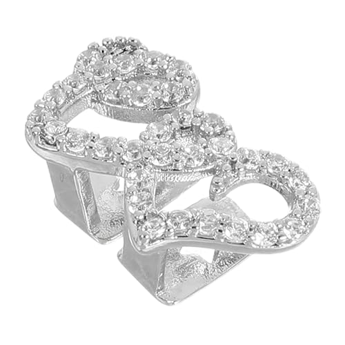 Outanaya Hip Hop Teeth Grill Silber Zirkonia Zahnkappe für Erwachsene Funkelndes Zahn Schmuck Bequeme Stylische Party und Deko für Männer und Frauen von Outanaya