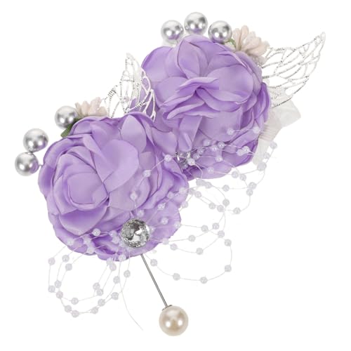 Outanaya Hochzeit Boutonniere und Handgelenk Corsage Set Künstliche Brautjungfern Blumen Leicht und Langlebig Vielseitig für Moderne und Rustikale Feiern von Outanaya