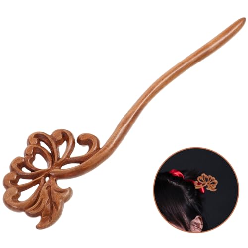 Outanaya Holz Haarstab Geschnitzt Chinesischer Stil Für Frauen Und Teenager Haarschmuck Bun Maker Traditionell von Outanaya