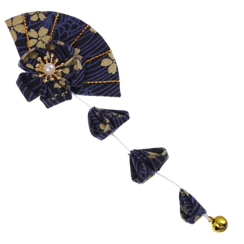 Outanaya Japanischer Kimono Haarschmuck Kirschblüte Fächerförmige Haarnadel mit Quaste und Glocke Traditioneller Japanischer Haarclip für Damen Retro Stil für Party Cosplay Festlichkeiten Outanaya Japanischer Kimono Haarschmuck Kirschblüte Fächerförmige Haarnadel mit Quaste und Glocke Traditioneller Japanischer Haarclip für Damen Retro Stil für Party Cosplay Festlichkeiten von Outanaya