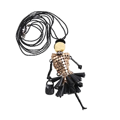 Outanaya Lange Cartoon Halskette für Damen mit Anhänger Einfache und Lustige Kette Gelb Geeignet für Partys Reisen und Festivals Modisches Accessoire für Jede Gelegenheit von Outanaya