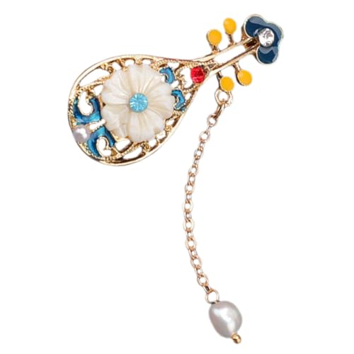 Outanaya Lute Brosche Damen Schmuck mit Sicherem Verschluss Dekorativer Pin für Hochzeit und Alltag Stilvolles Musikgeschenk für Jubiläen und Besondere Anlässe von Outanaya