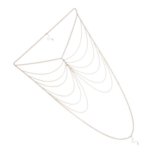 Outanaya Modebewusste Damen Körperkette Mehrlagige Bauchschmuck Sommer Ketten Gürtel Accessoire Leicht Elegant Für Strandparty Und Alltag von Outanaya