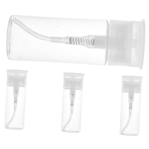 Outanaya Nagellackentferner Pumpflasche Transparent Wiederverwendbar mit Leicht zu Befüllen und Reinigen für Nagellackentferner Makeup Entferner Kosmetik Flüssigkeiten von Outanaya