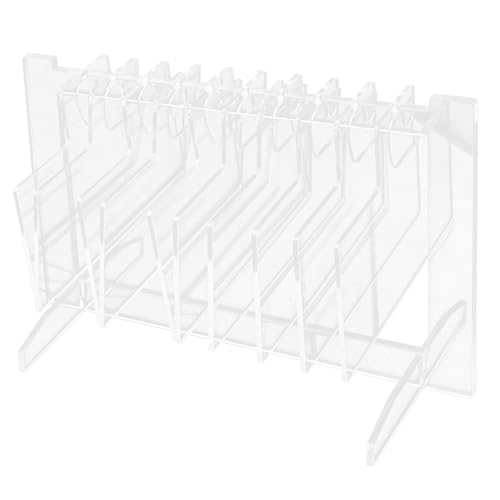 Outanaya Nagelspitzen Display Board Acryl Nagelkunst Zubehör für Anfänger und Profis Organizer Nageltipps Halter Kleiner Tragbarer Nagelkunstständer für Maniküre und Kurze Fingernägel von Outanaya